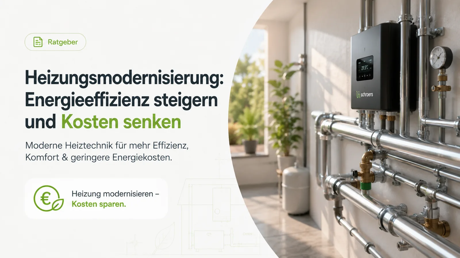 Heizungsmodernisierung – neue Heizungsanlage im Keller